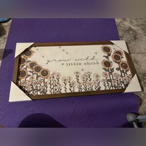Wall decor- “grow wild little child” babies room